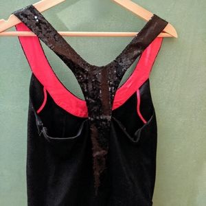 Wool dress with sequin detail